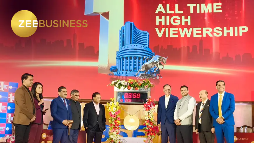 Zee Business Rings the Bell at BSE: Celebrating an Impressive 77.4% viewership market share achievement